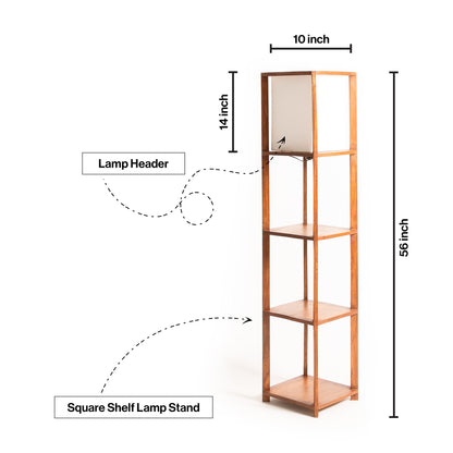 Shelf Floor Lamp for Living Room
