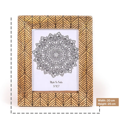 Wooden Hand Carved Photo Frame-Wall Hanging and Table