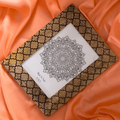 Wooden Hand Carved Photo Frame-Wall Hanging and Table