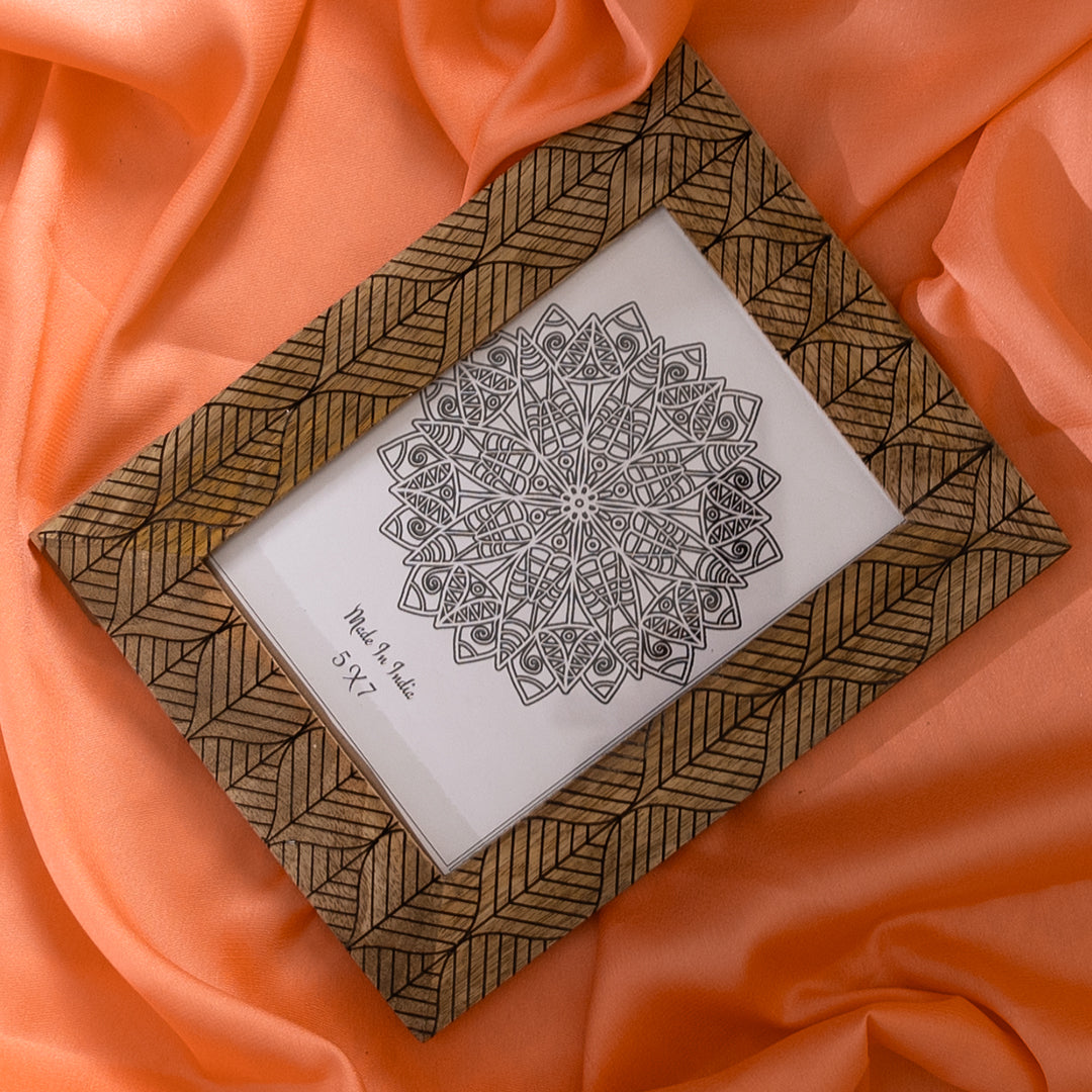 Wooden Hand Carved Photo Frame-Wall Hanging and Table