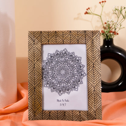 Wooden Hand Carved Photo Frame-Wall Hanging and Table