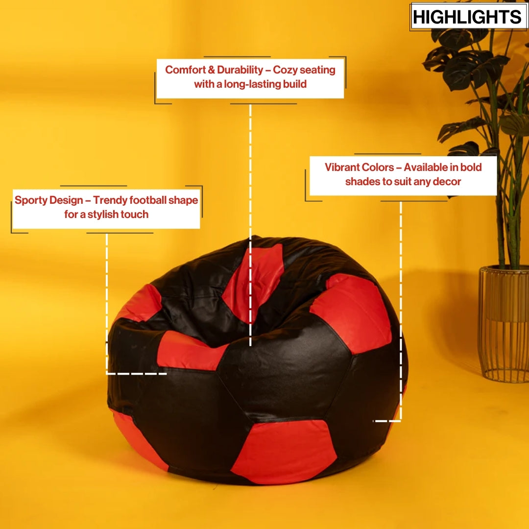 XXXL Football Bean Bag with Beans