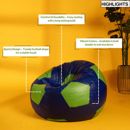 XXL Football Bean Bag With Beans