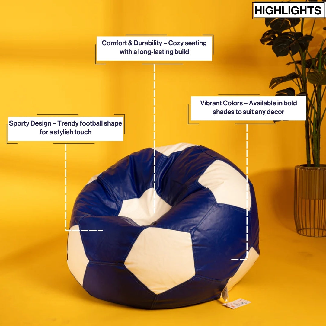 XXL Football Bean Bag With Beans