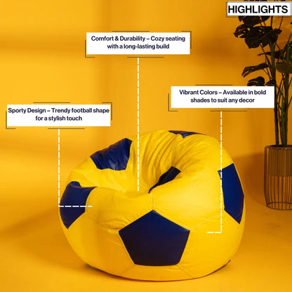 XXL Football Bean Bag With Beans