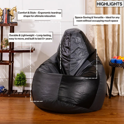 XXXL Teardrop Cut Bean Bag with Beans