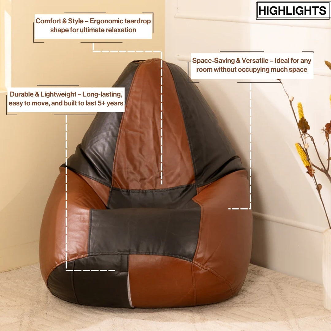 XXXL Teardrop Cut Bean Bag with Beans