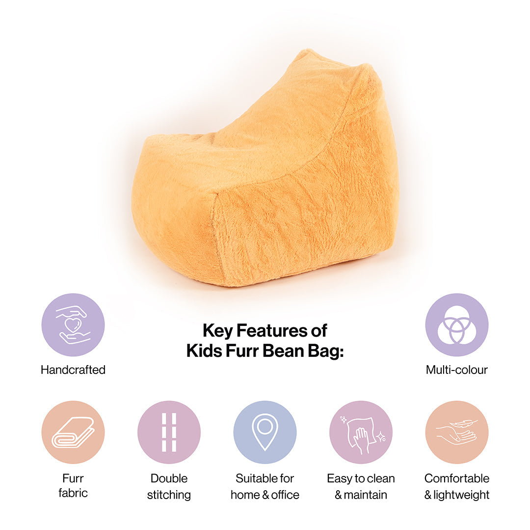 Fur Bean Bag With Beans for Kids