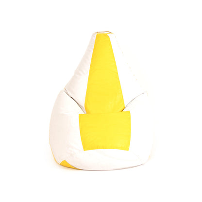 3XL Double-Shaded Teardrop Bean Bag with Beans-Light Shades