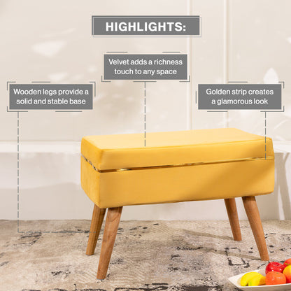 Upholstered Oval Bench Ottoman