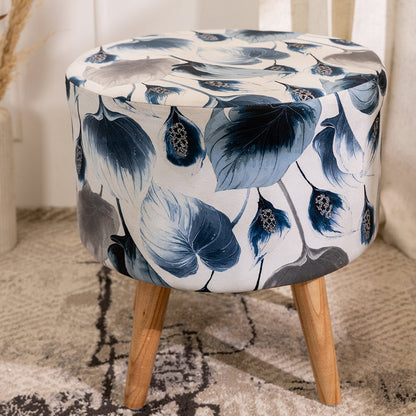 Printed Ottoman Pouffe Stool