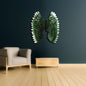 Angel Wings In Green Metal Wall Art For Wall Decor In Living Room